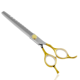 cutting scissors &quot;Perfection by Janita J. Plunge&quot;, thinning, 40 teeth, 440c stainless steel, golden color