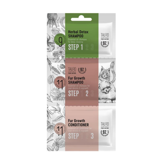 Pure Nature Herbal Detox + Fur Growth sample set for dogs and cats - 0