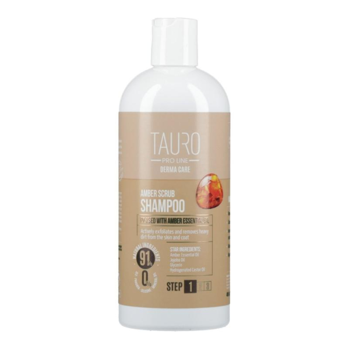Derma Care Amber Scrub Shampoo для собак и кошек, отшелушивающий шампунь для собак и кошек - 0