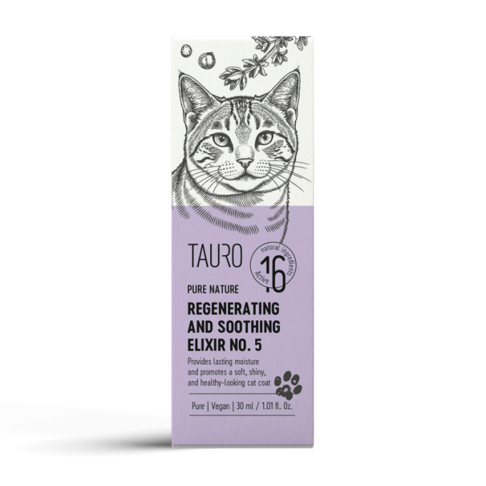 Pure Nature Elixir régénérant et apaisant n°5 pour chats, peau sensible et réparation du pelage - 1