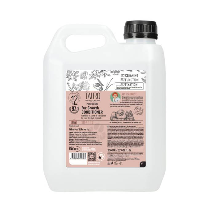Pure Nature Fur Growth Conditioner, balsamo spray che favorisce la crescita del pelo per cani e gatti - 0