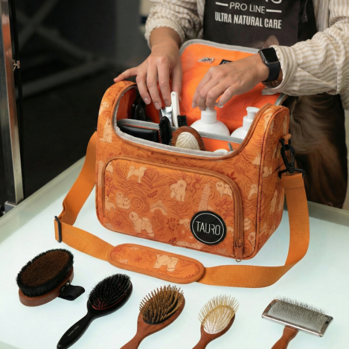 сумка для груминга, тематический дизайн, универсальная, с регулируемой ручкой, индивидуальный дизайн - 3