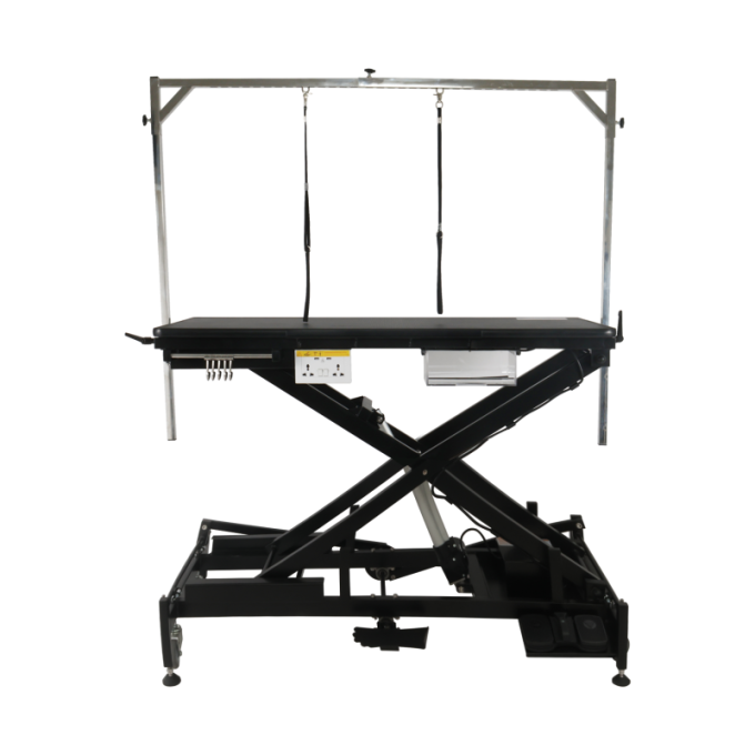 mesa de acicalamiento para perros y gatos, altura regulable eléctricamente (37,5-113,5 cm) - 0