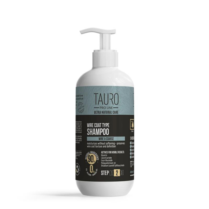Ultra Natural Care Wire Coat Shampoo per cani e gatti, shampoo per cani e gatti con rivestimento in filo metallico - 0