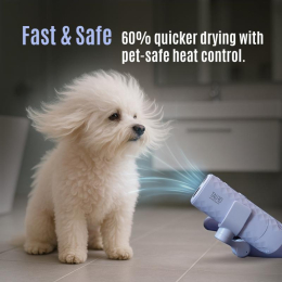 universal pet hair dryer with a flexible neck attachment system