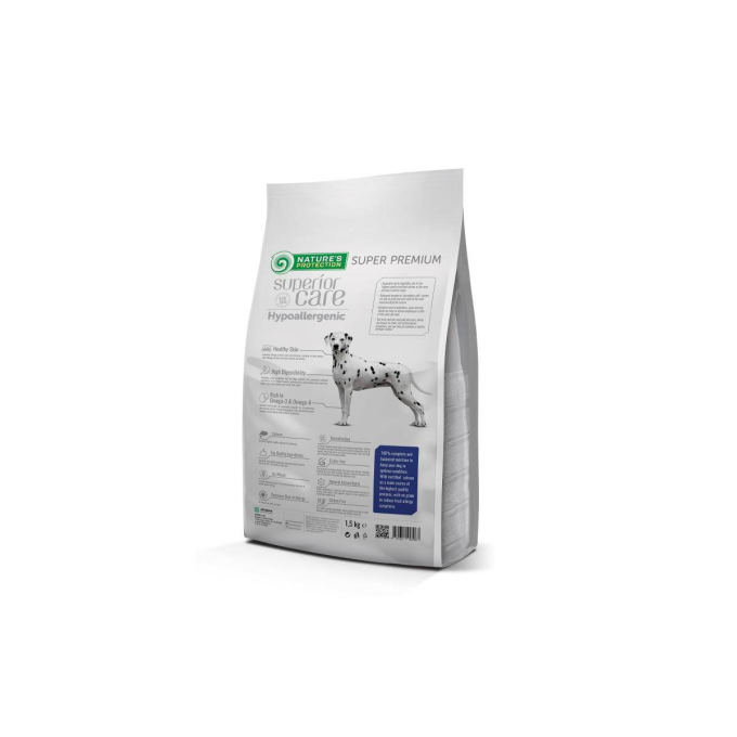 droogvoer zonder granen met zalm voor volwassen gevoelige honden van alle rassen - 1