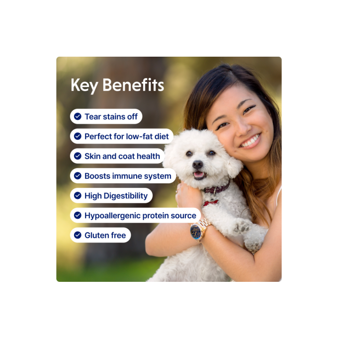 dry pet food with white fish for growing dogs of all sizes with white coat - 7