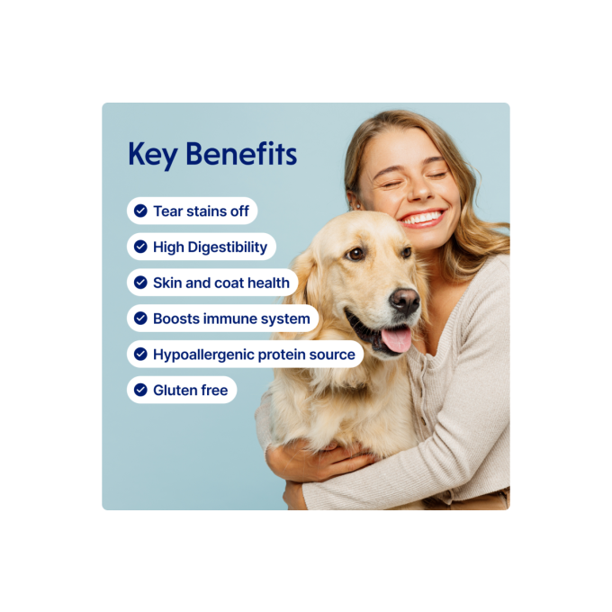 dry food with white fish for adult dogs of large breeds with white coat - 7