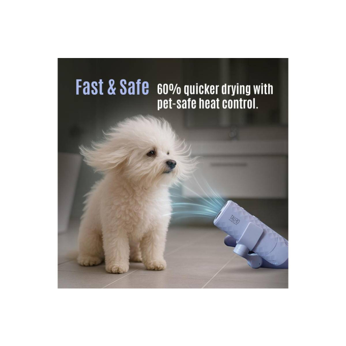 universal pet hair dryer with a flexible neck attachment system - 1