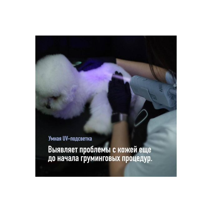 универсальный фен для шерсти домашних животных с гибкой системой крепления на шее - 7