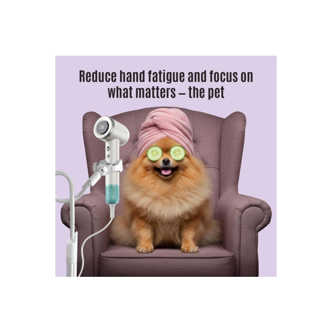 handheld pet coat dryer holder - 6