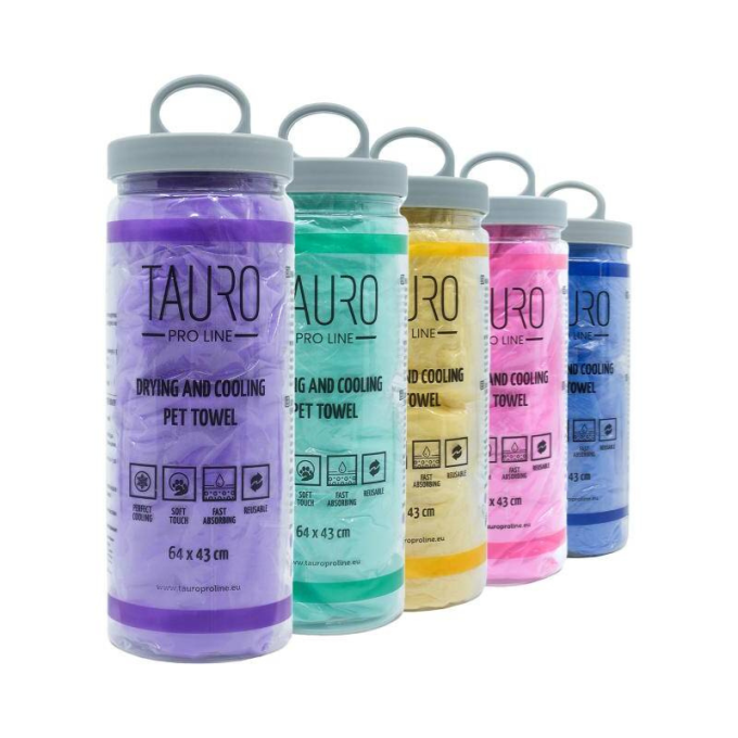 Serviette de séchage et de refroidissement pour animaux de compagnie, 64x43 cm - 1