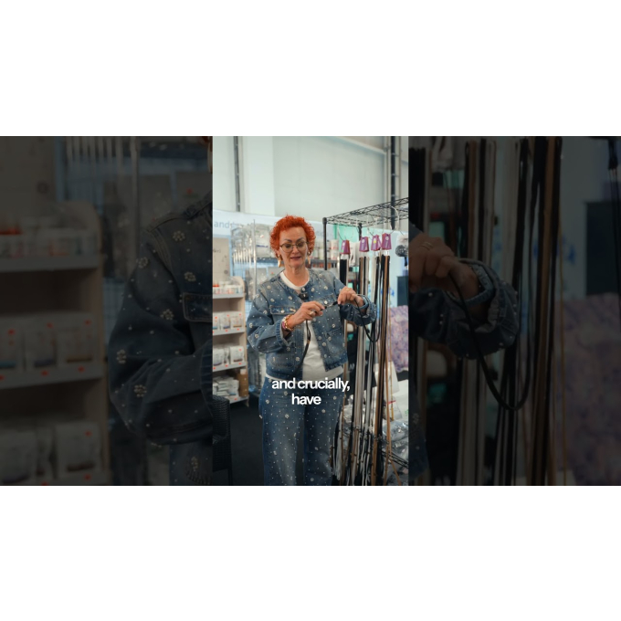 dog show leash with spinner, 0.5 cm, one length  - 1